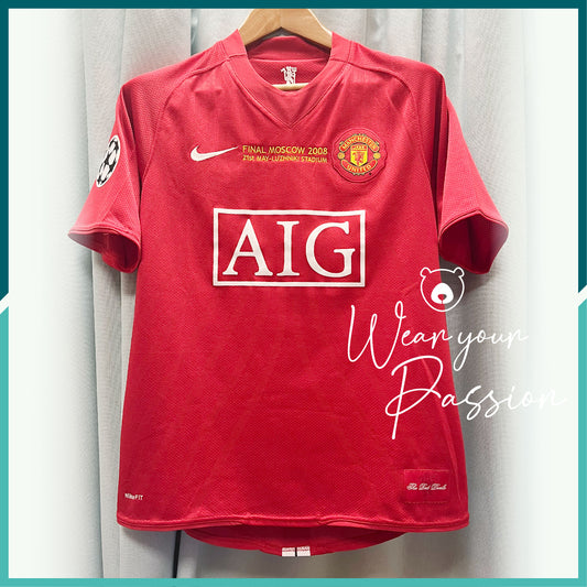[連臂章、對賽日期] 2007-09 曼聯主場球衣