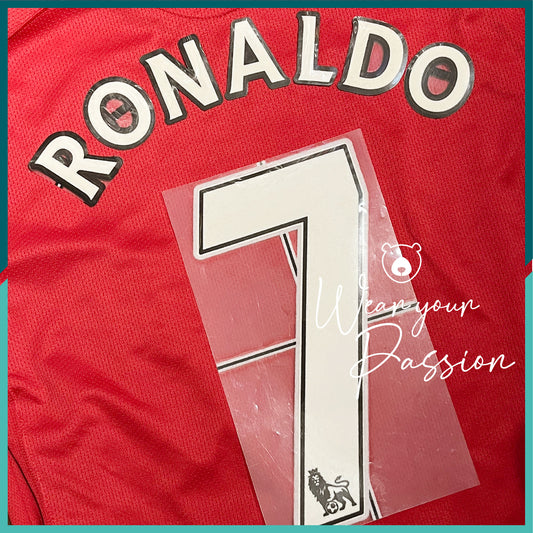 2007-09 Premier League Nameset #7 RONALDO