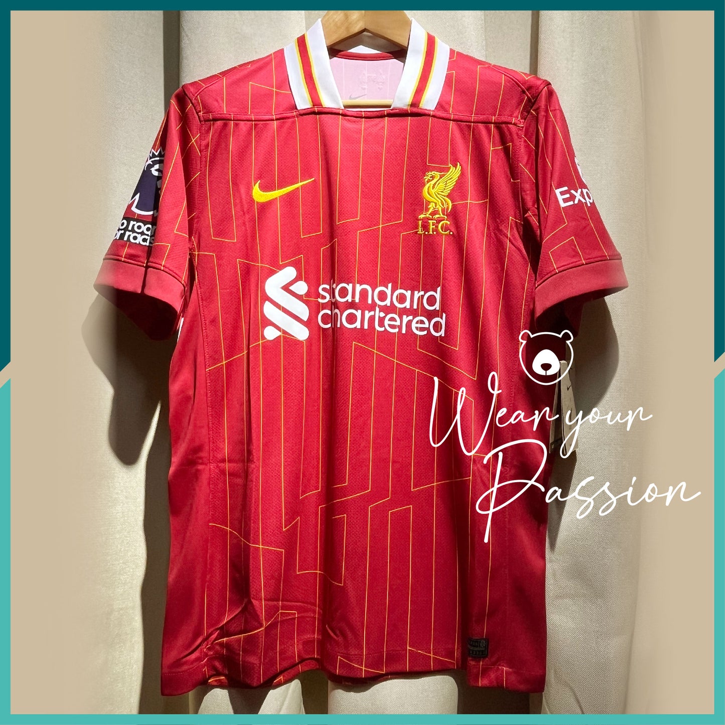 (Nameset & Patches Included) 2024-25 Liverpool Home Jersey 