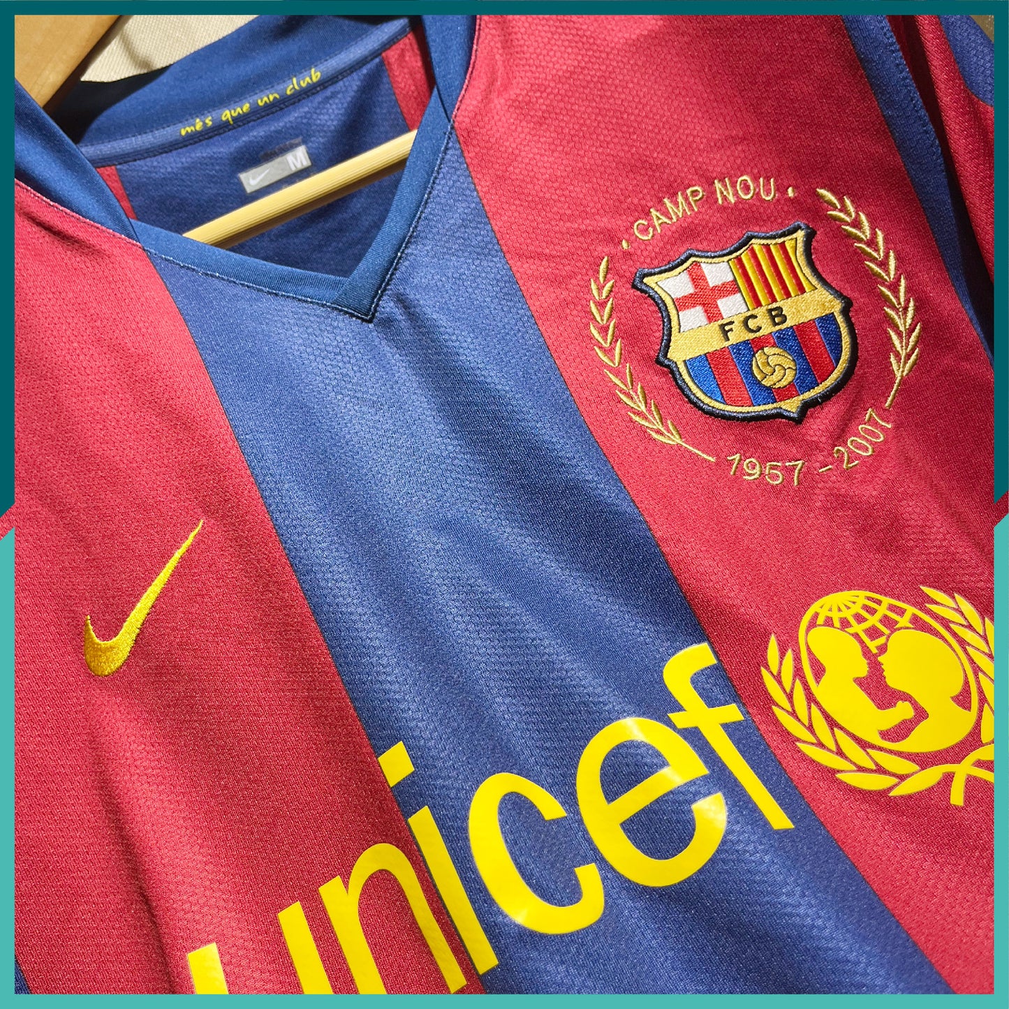 (Nameset Included) 2007-08 Barcelona Home Jersey