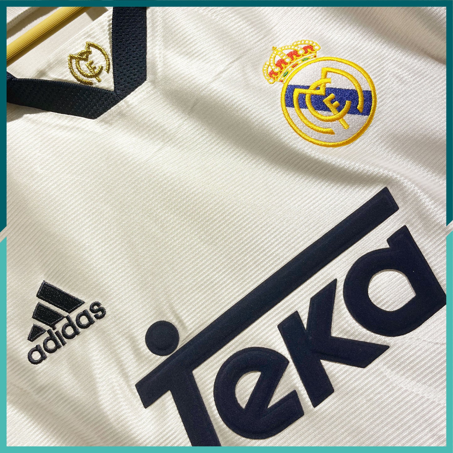 (Nameset Included) 2000 Real Madrid Home Jersey (Official Retro)