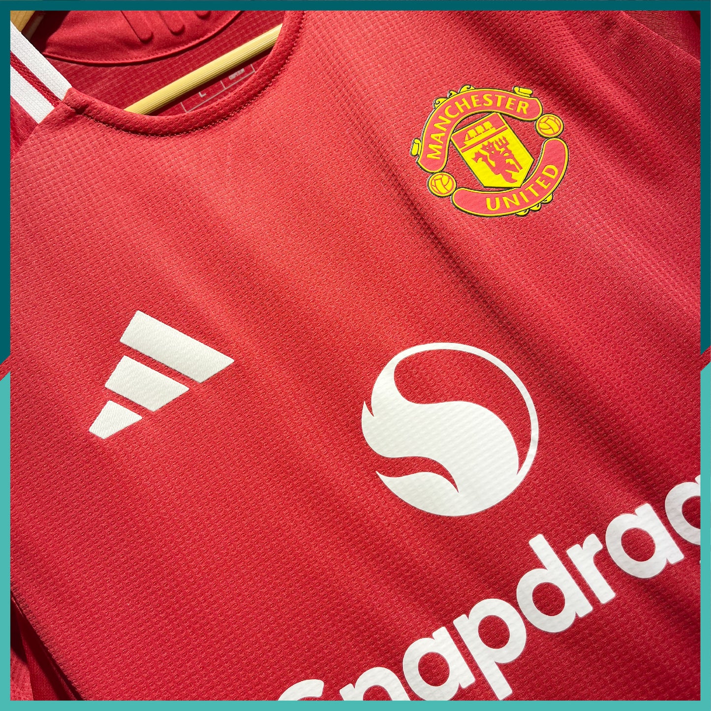 [Nameset, patches, MDT Included] Authentic 2024-25 Manchester United Home Jersey (UEFA Europa League Final Version)