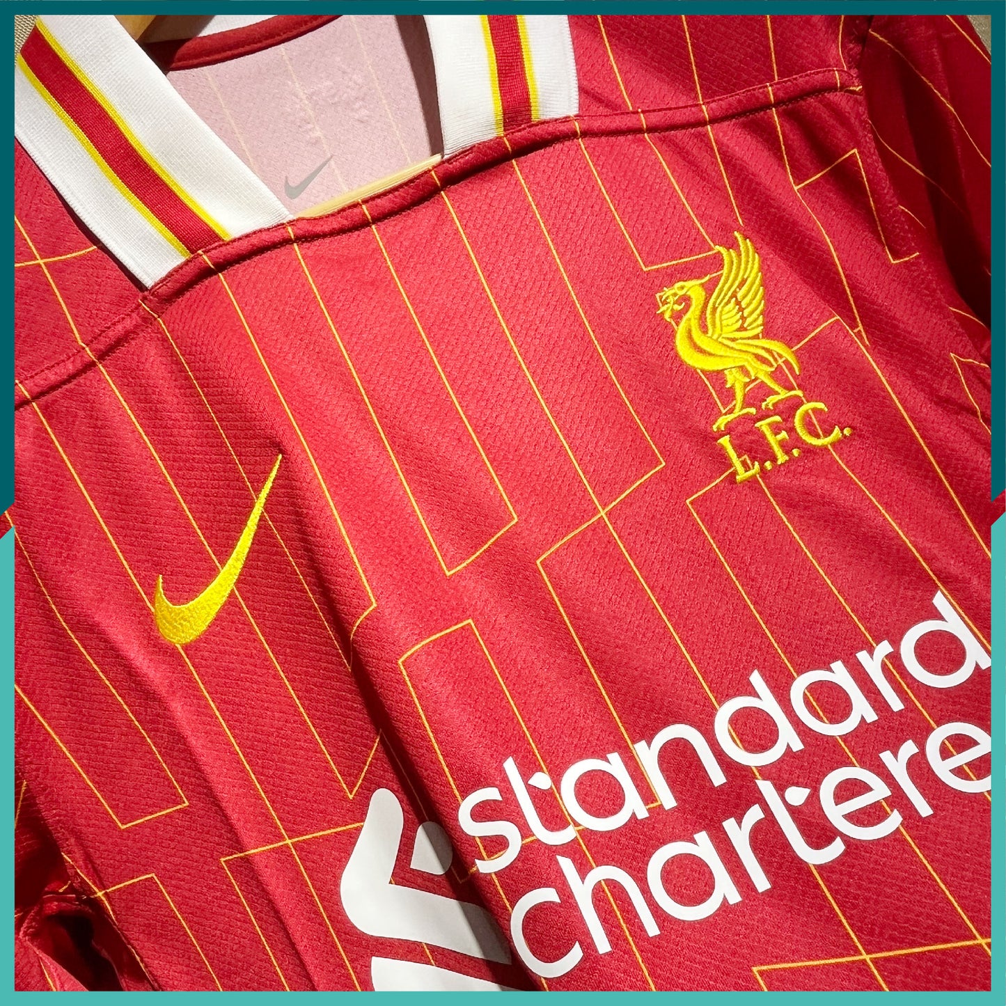 (Nameset & Patches Included) 2024-25 Liverpool Home Jersey 