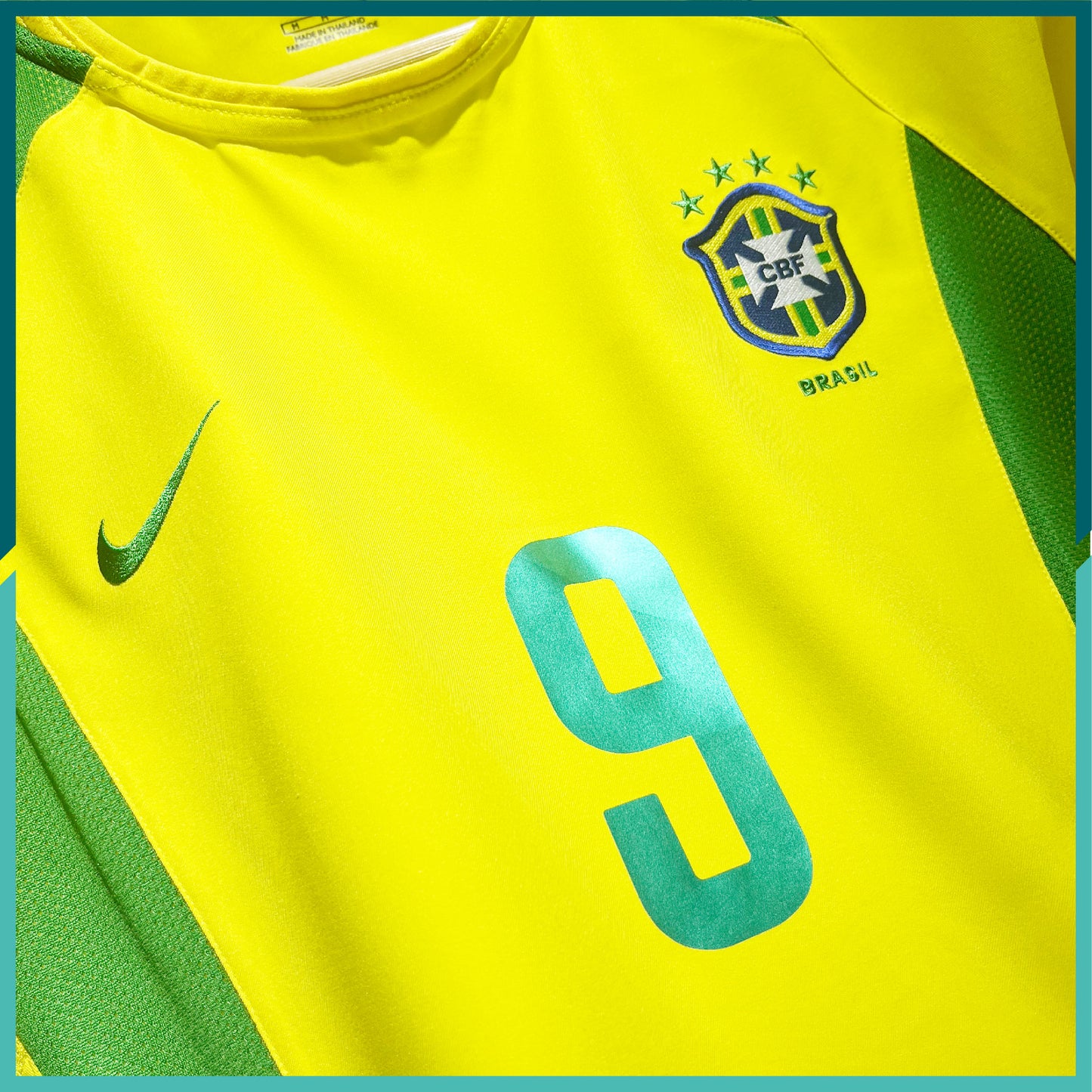 (Nameset Included) 2002-03 Brazil Home Jersey