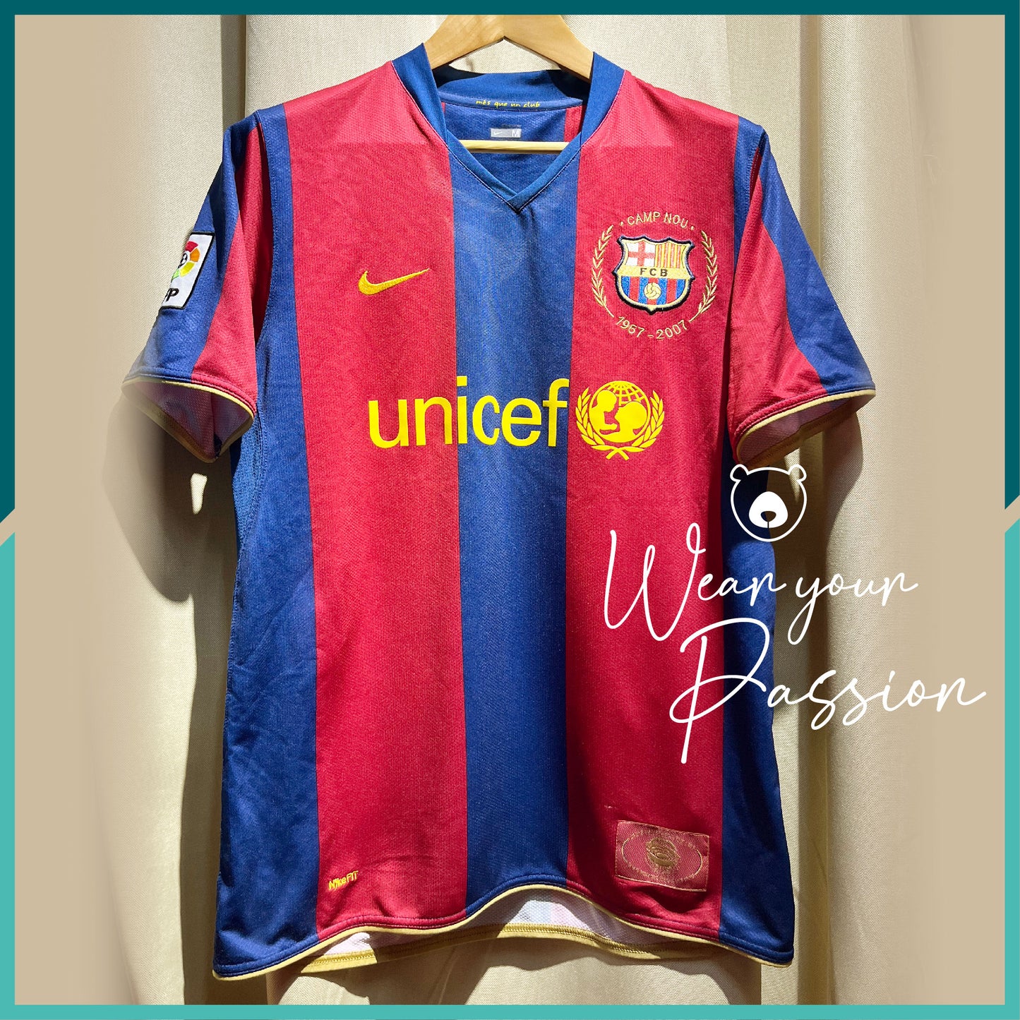 (Nameset Included) 2007-08 Barcelona Home Jersey
