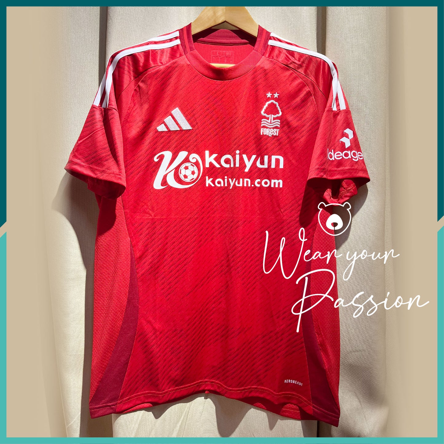 (Nameset Included) 2024-25 Nottingham Forest Home Jersey