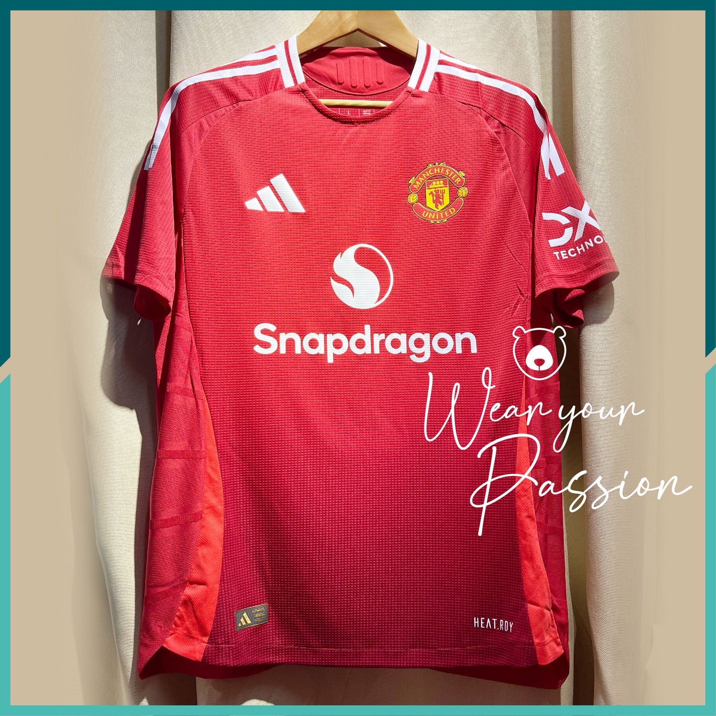 [Nameset, patches, MDT Included] Authentic 2024-25 Manchester United Home Jersey (UEFA Europa League Final Version)
