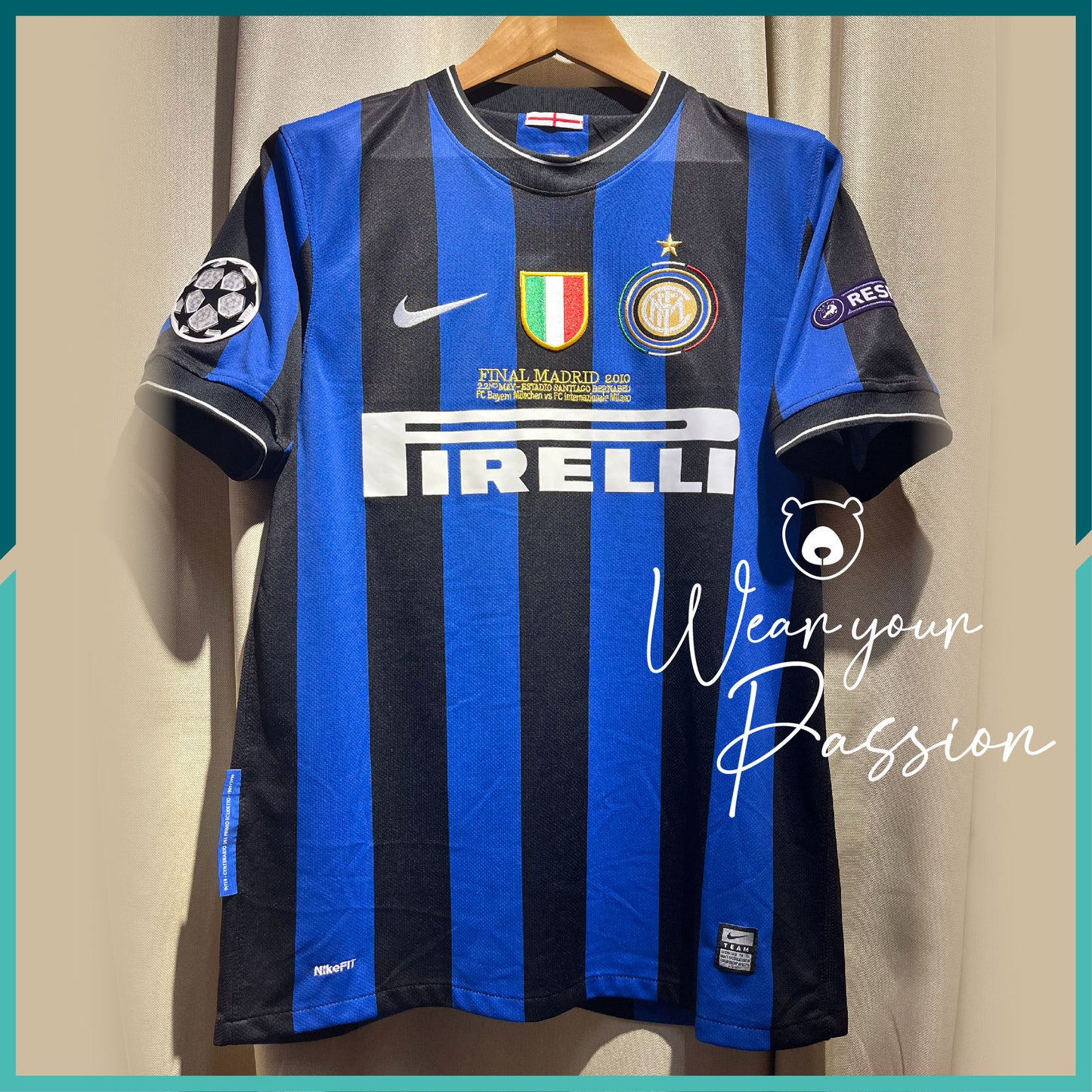 2009-10 FC Internazionale Home Jersey (UEFA Champions League Final Version)