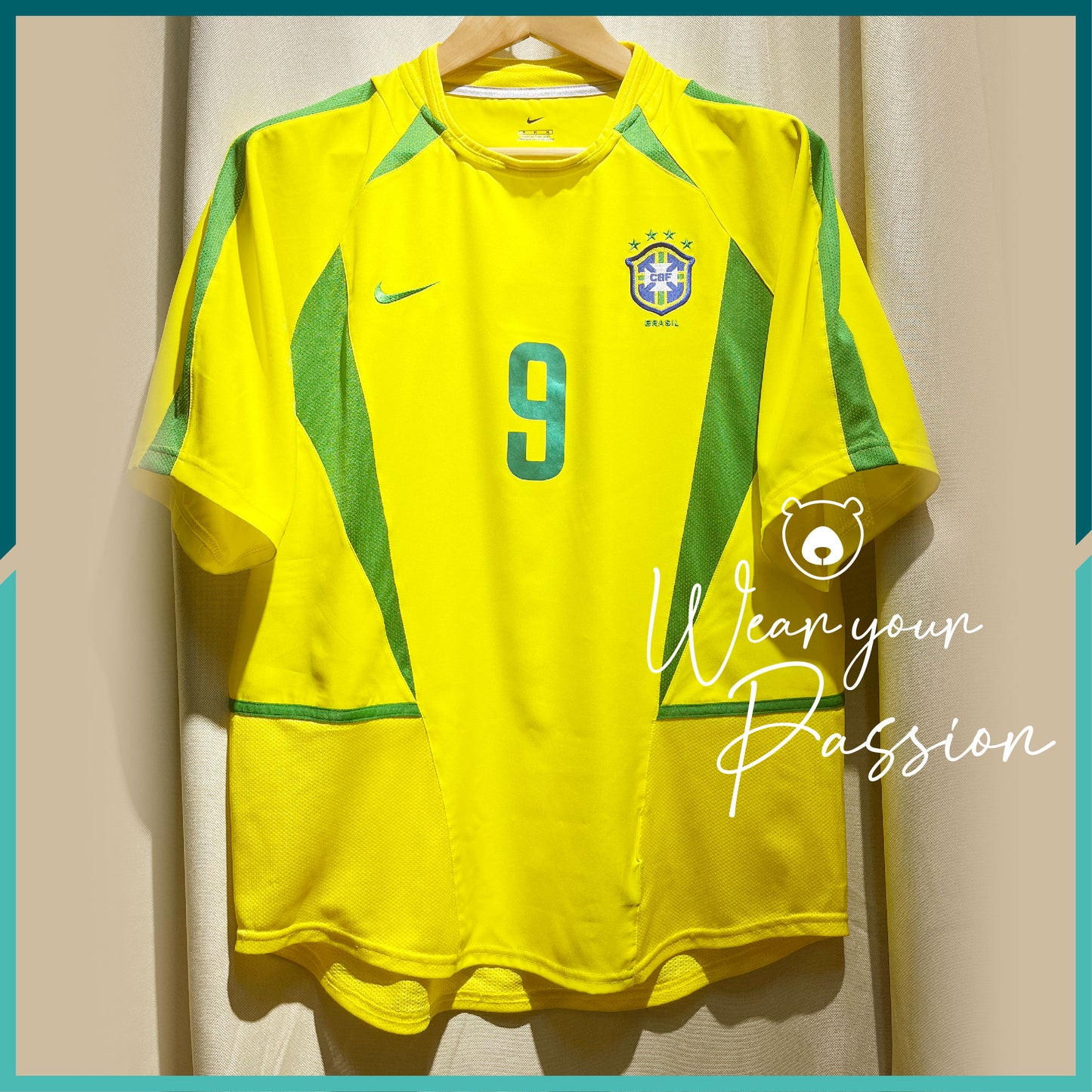(Nameset Included) 2002-03 Brazil Home Jersey