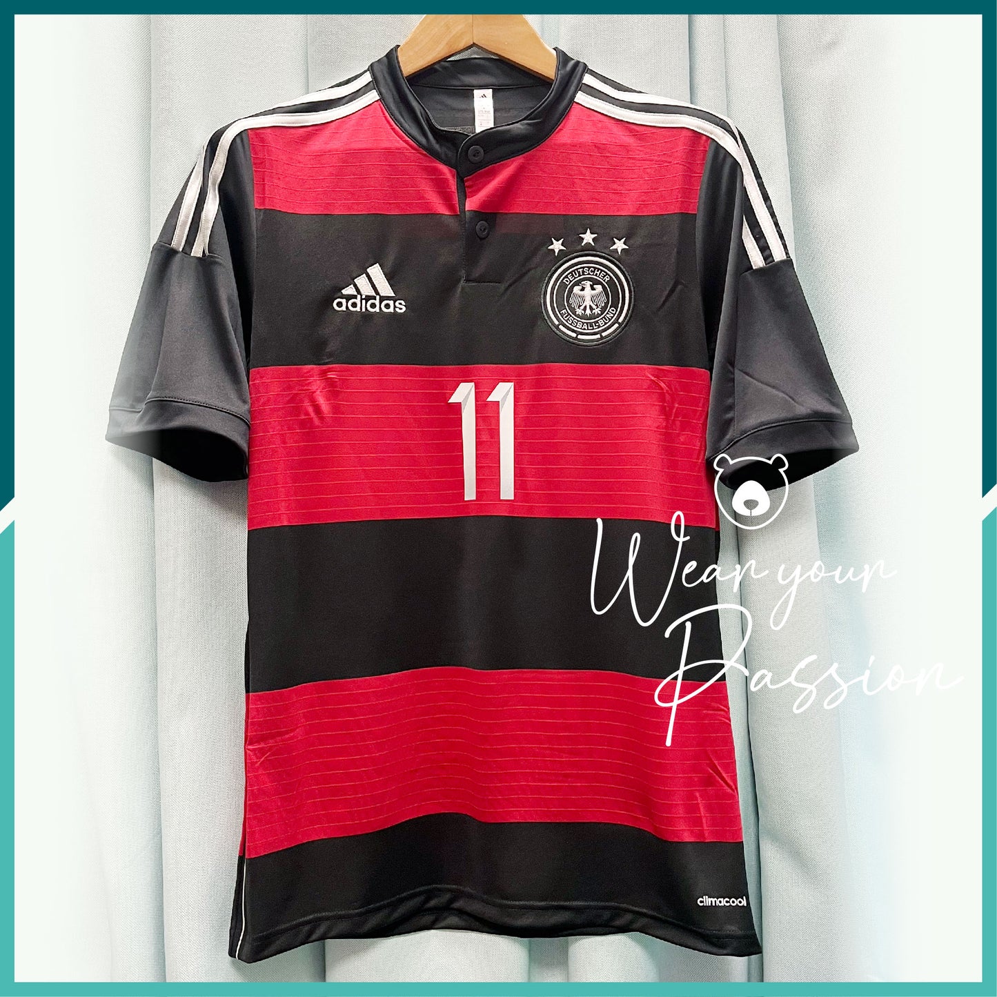 (Nameset Included) 2014 Germany Reissue Away Jersey