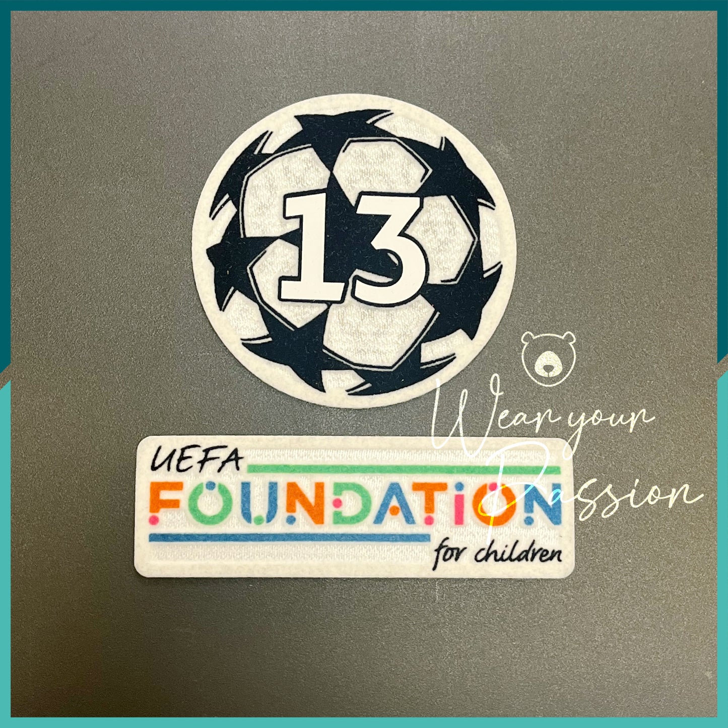 2023-24 UEFA Champions League Patch, UEFA Foundation Patch  (Real Madrid Use)