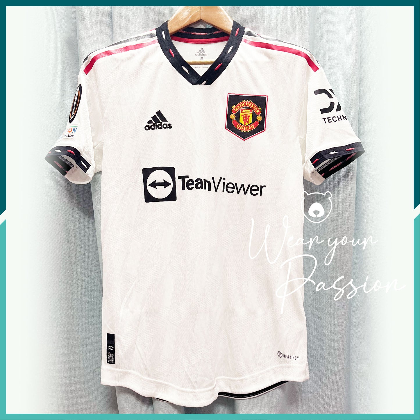 [連熨字、臂章] Player Issue 2022-23 曼聯第二作客球衣