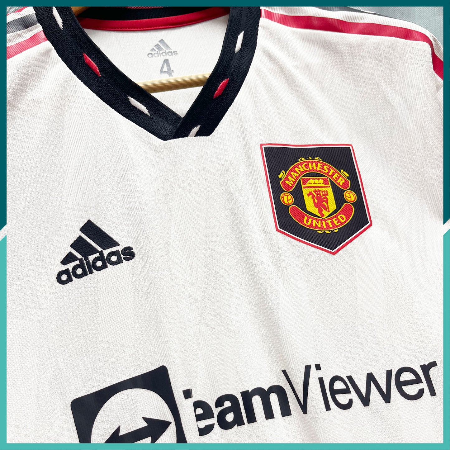 [連熨字、臂章] Player Issue 2022-23 曼聯第二作客球衣