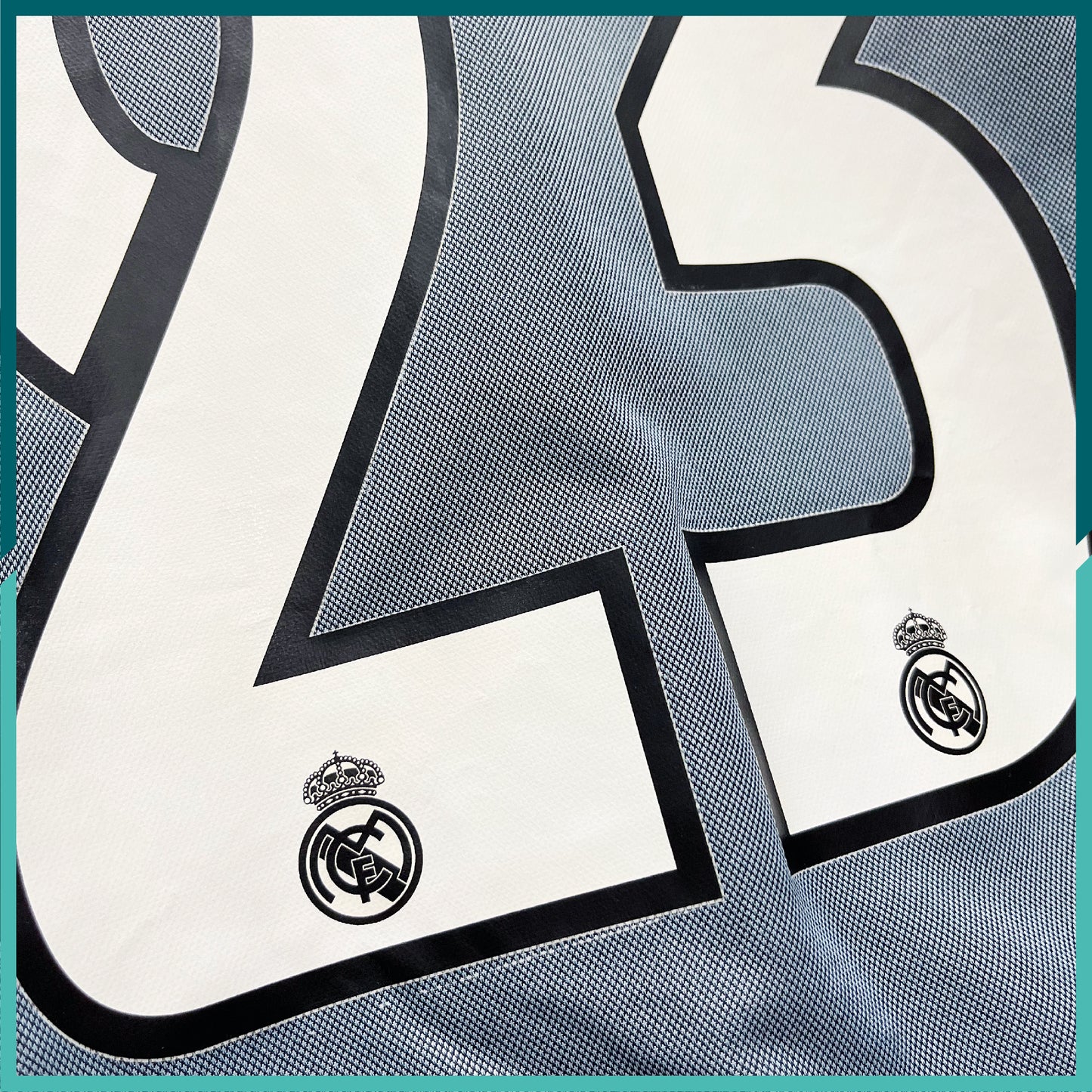 (Nameset & Patches Included) Authentic 2003-04 Real Madrid Long Sleeve 3rd Away Jersey