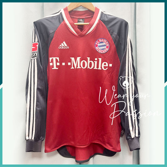 [連熨字、臂章] 球員版 2002-03 拜仁慕尼黑主場球衣