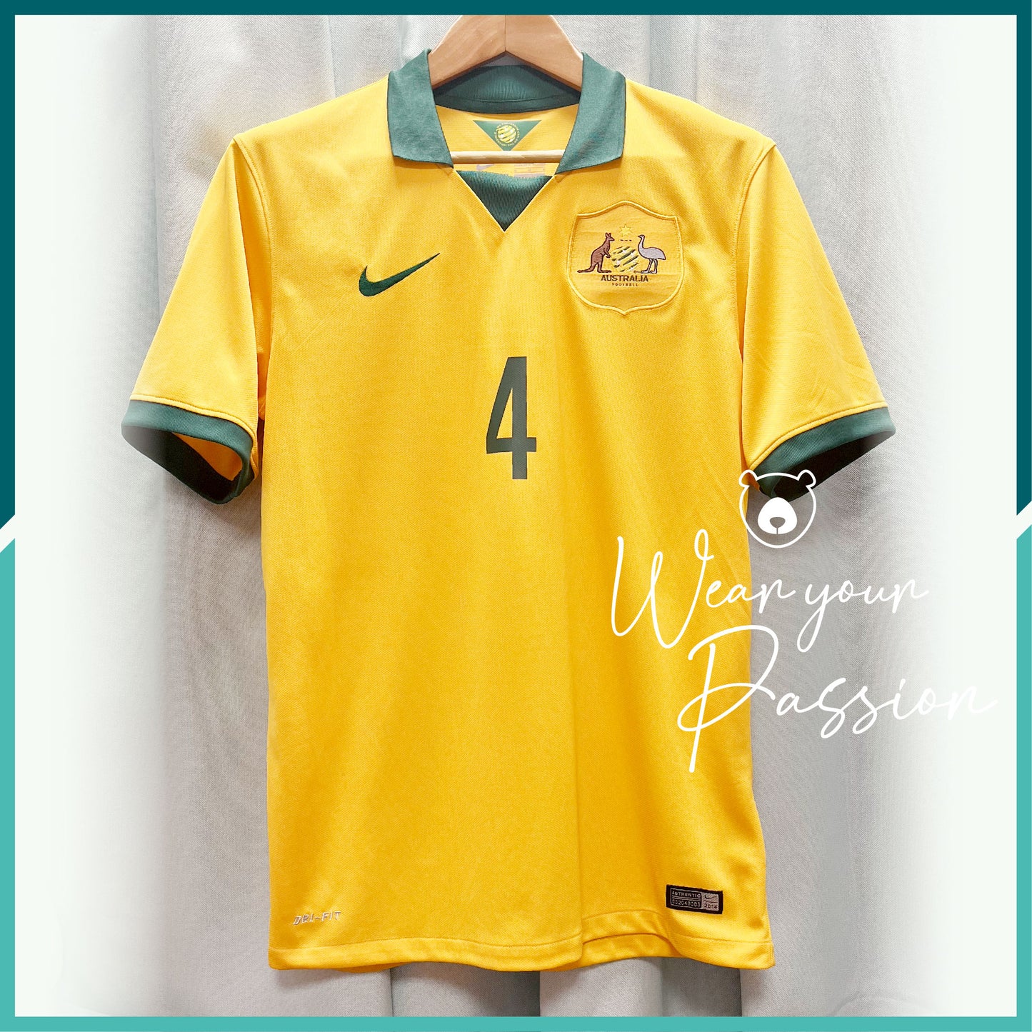 [連熨字] 2014-25 澳洲主場球衣