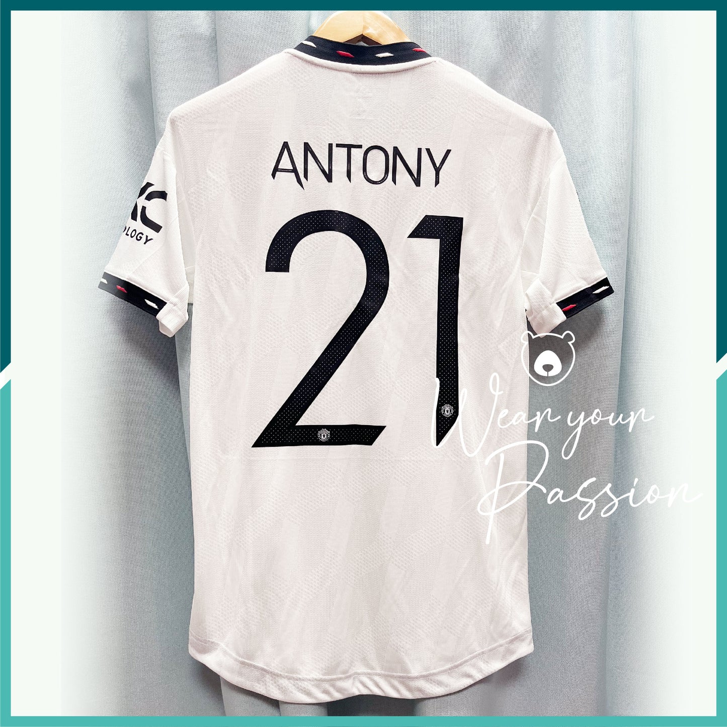 [連熨字、臂章] Player Issue 2022-23 曼聯第二作客球衣