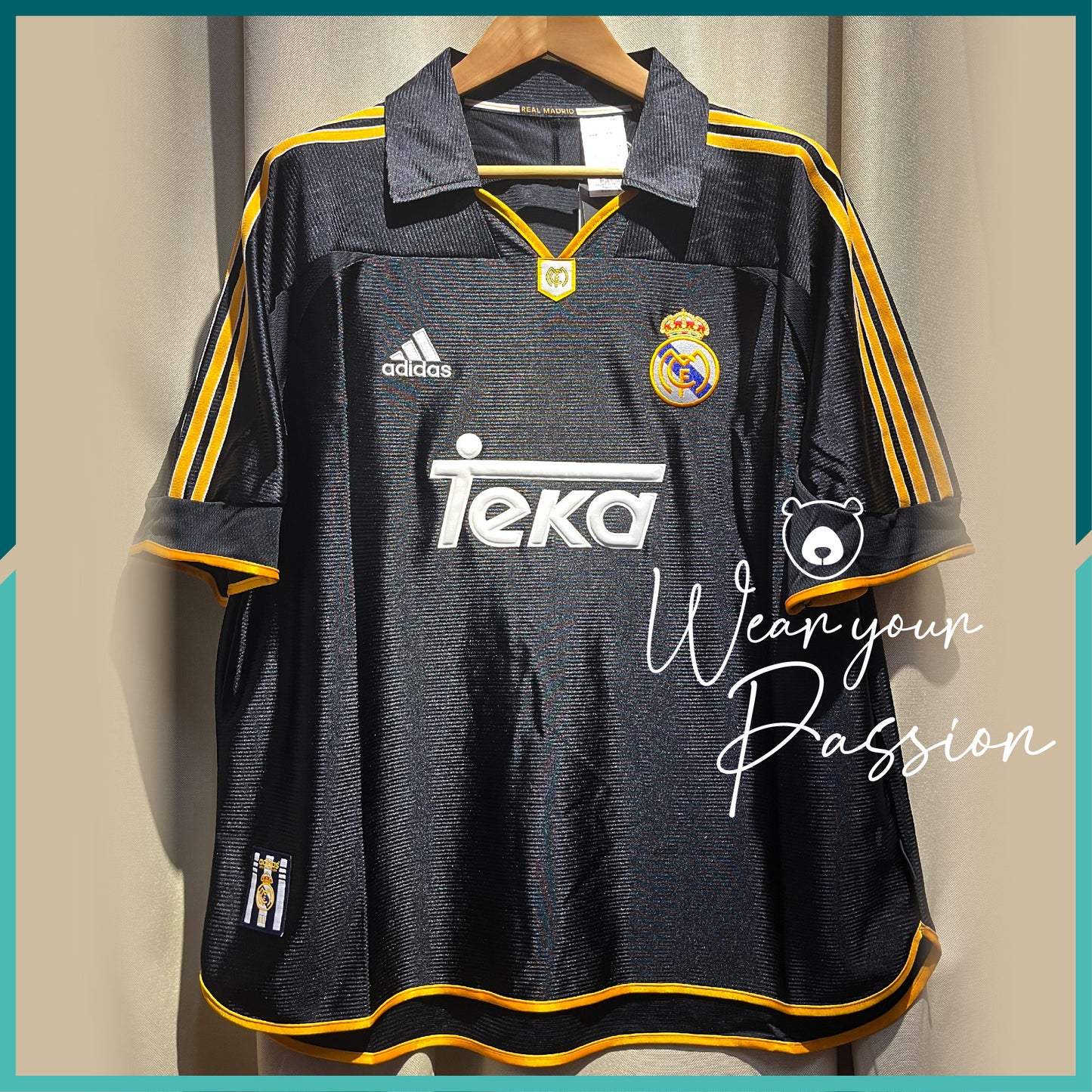 (Nameset Included) 2000 Real Madrid Away Jersey (Official Retro)