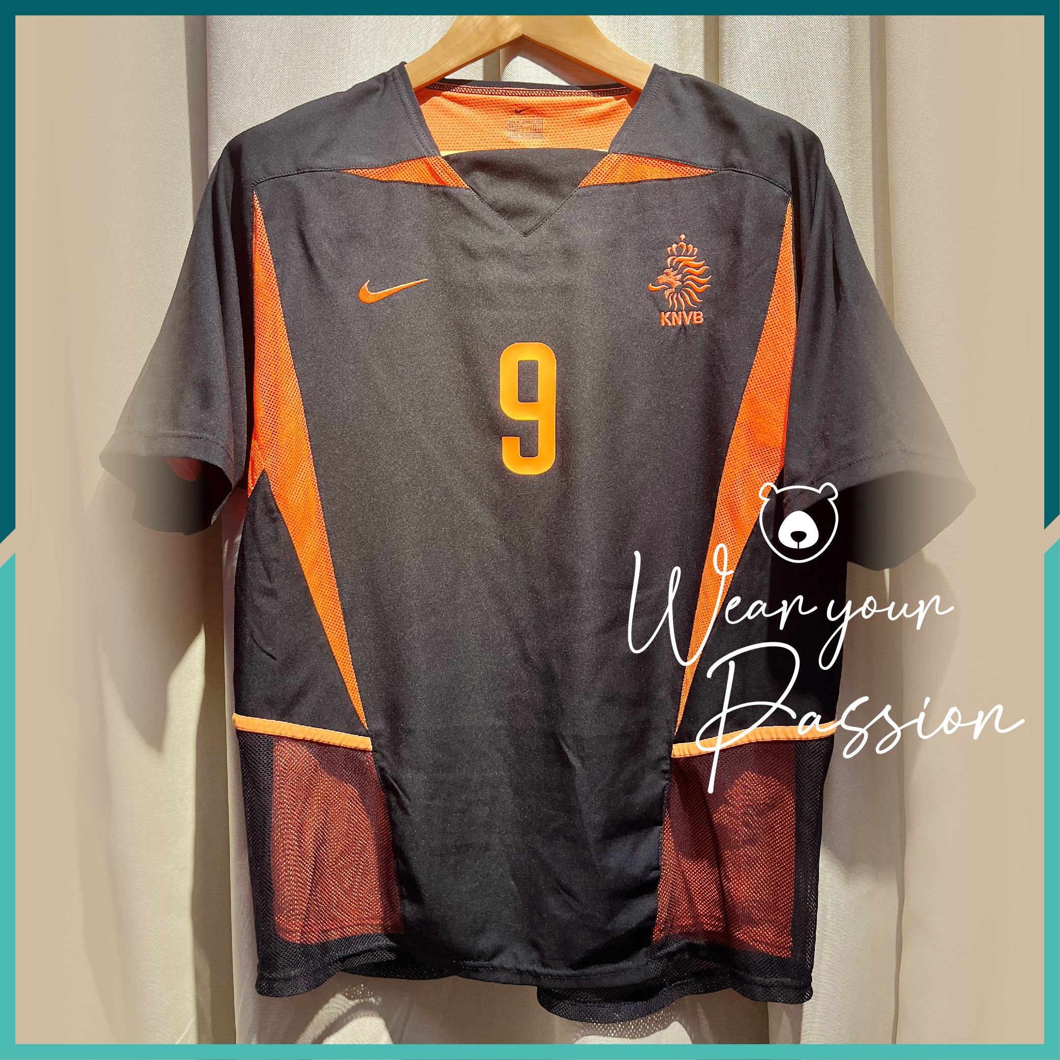 Nameset Included] 2002-03 Authentic Netherlands Away Jersey – 巨熊