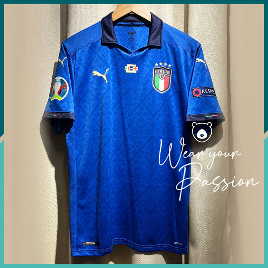 [連熨字、臂章] 2020-21 意大利主場球衣