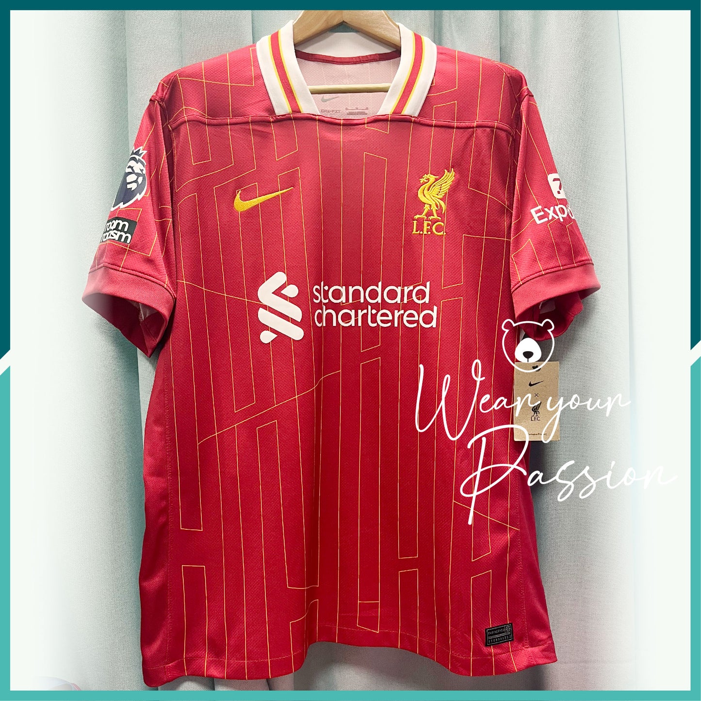 [連熨字、臂章] 2024-25 利物浦主場球衣