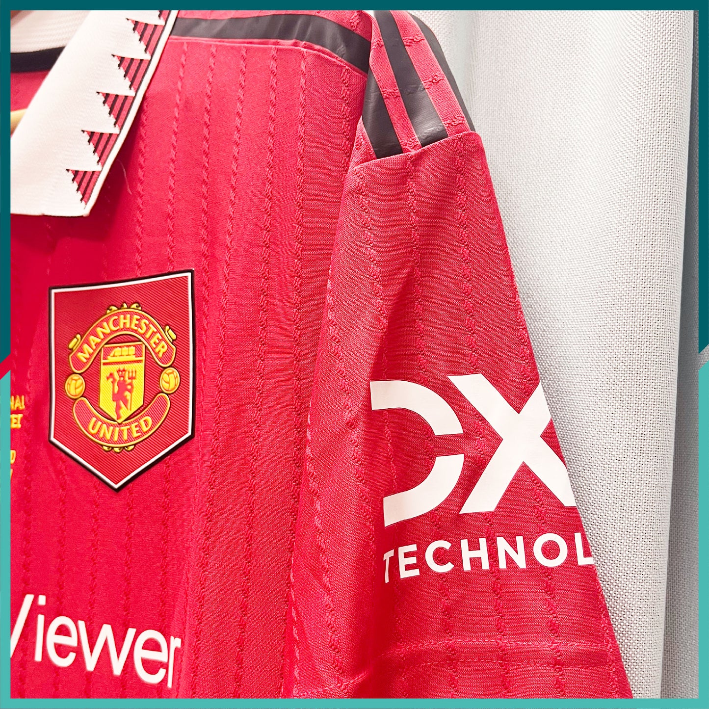 [連熨字、臂章、對賽日期] Player Issue 2022-23 曼聯主場球衣（英格蘭聯賽盃決賽版本）