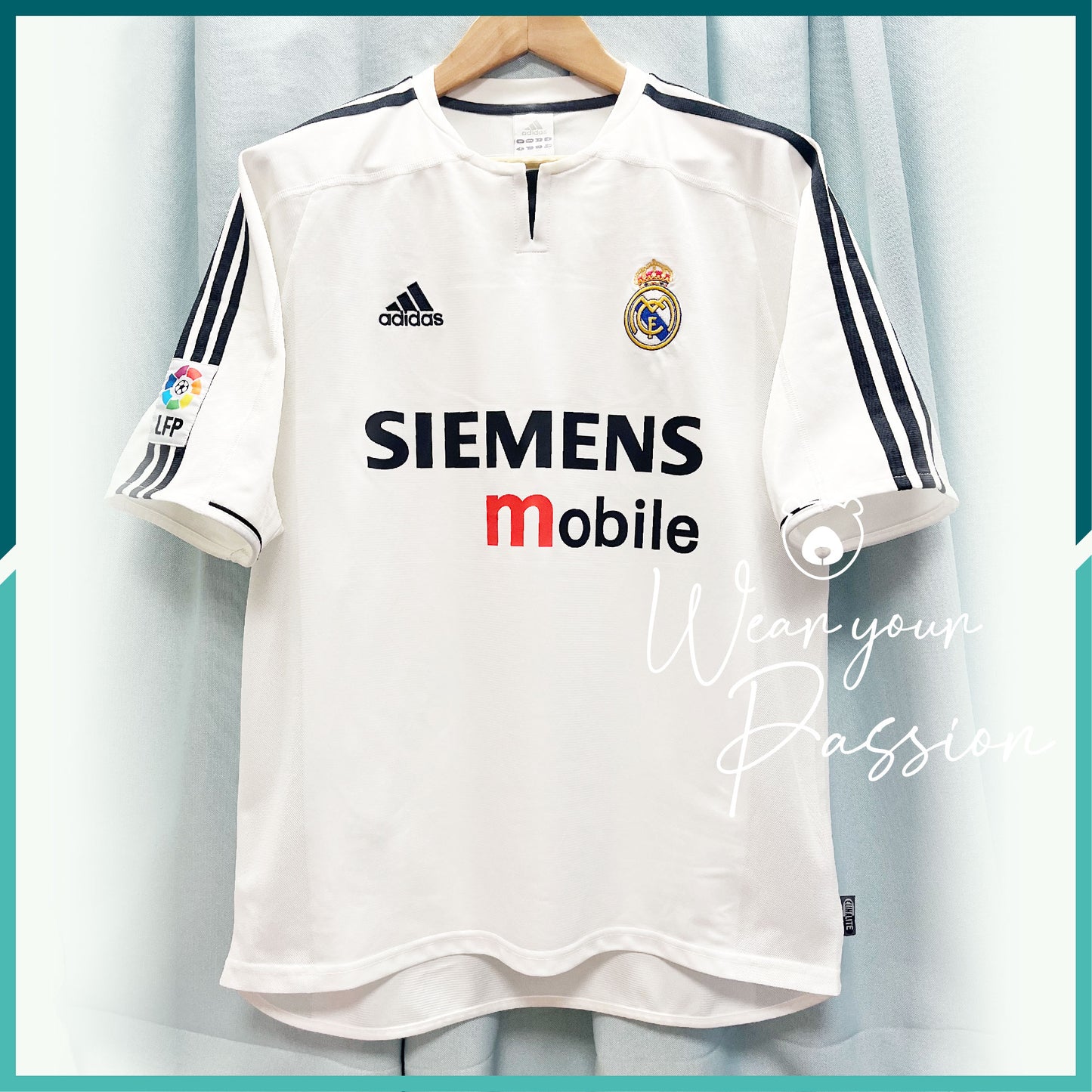 (Nameset Included) 2003-04 Real Madrid Home Jersey