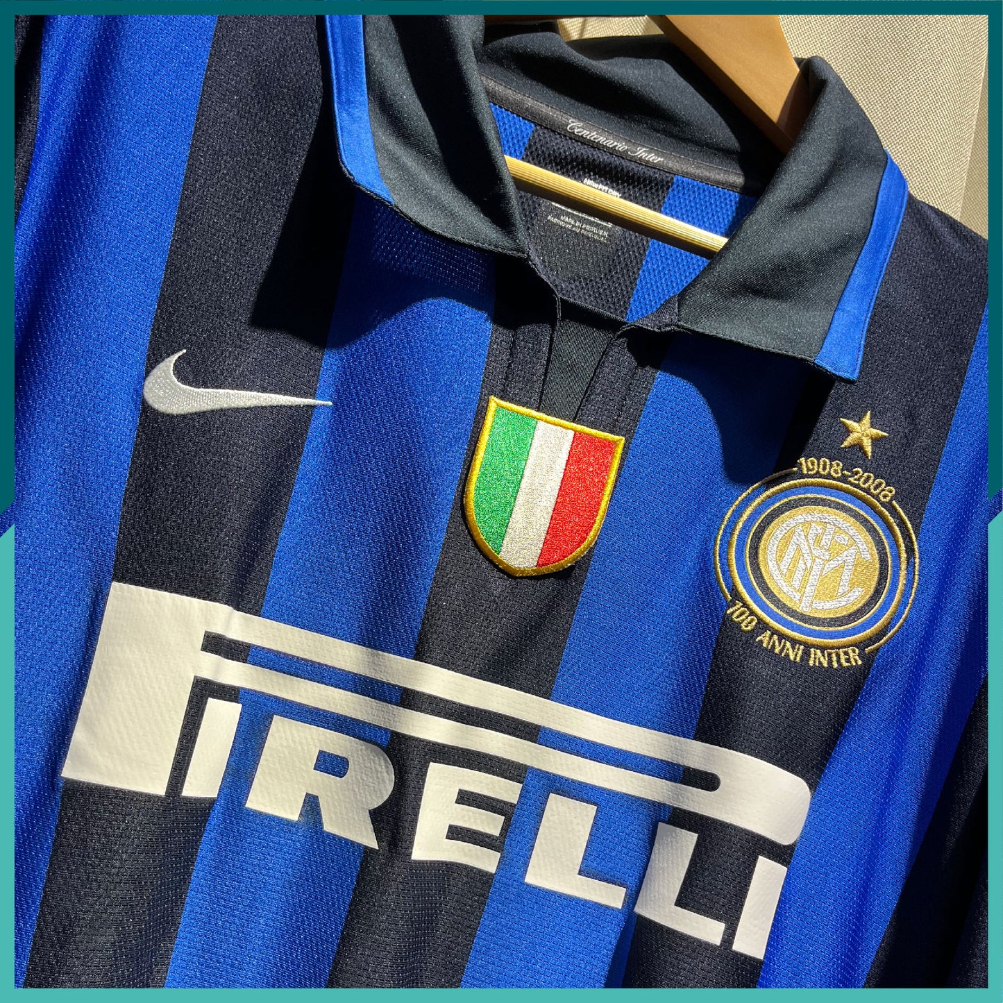 2007-08 FC Internazionale long sleeve Home Jersey