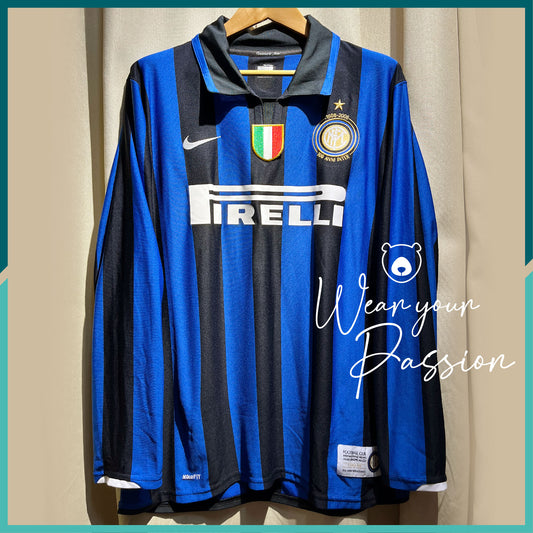 2007-08 FC Internazionale long sleeve Home Jersey