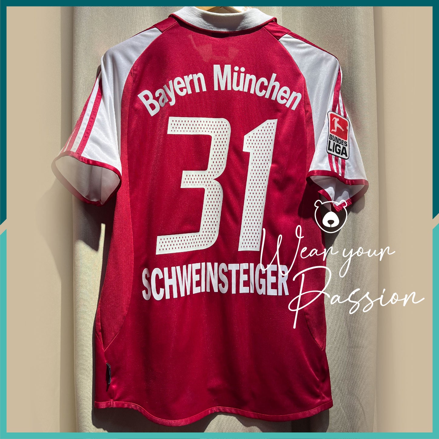 (Nameset Included) 2004-05 FC Bayern Munich Home Jersey