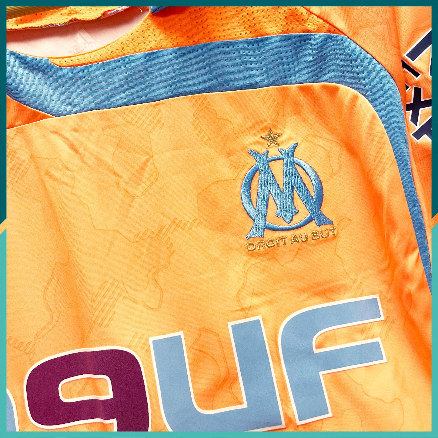 (Nameset & Patch Included) 2007-08 Olympique de Marseille 3rd Away Jersey