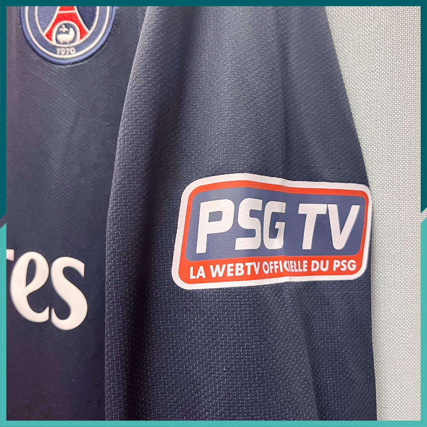 (Nameset & Patch included) Player Issue 2007-08 Paris Saint-Germain Long Sleeve Home Jersey