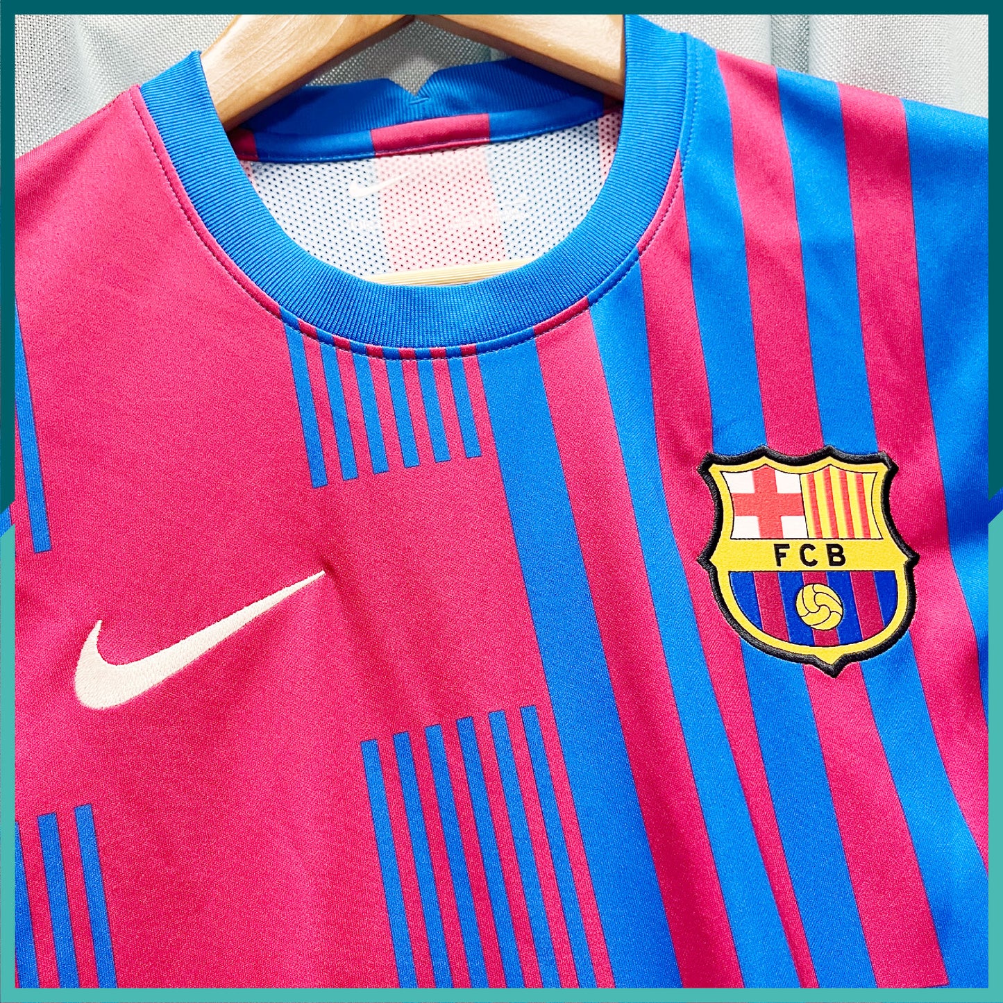 [連熨字] Player Issue 2021-22 巴塞隆拿主場球衣