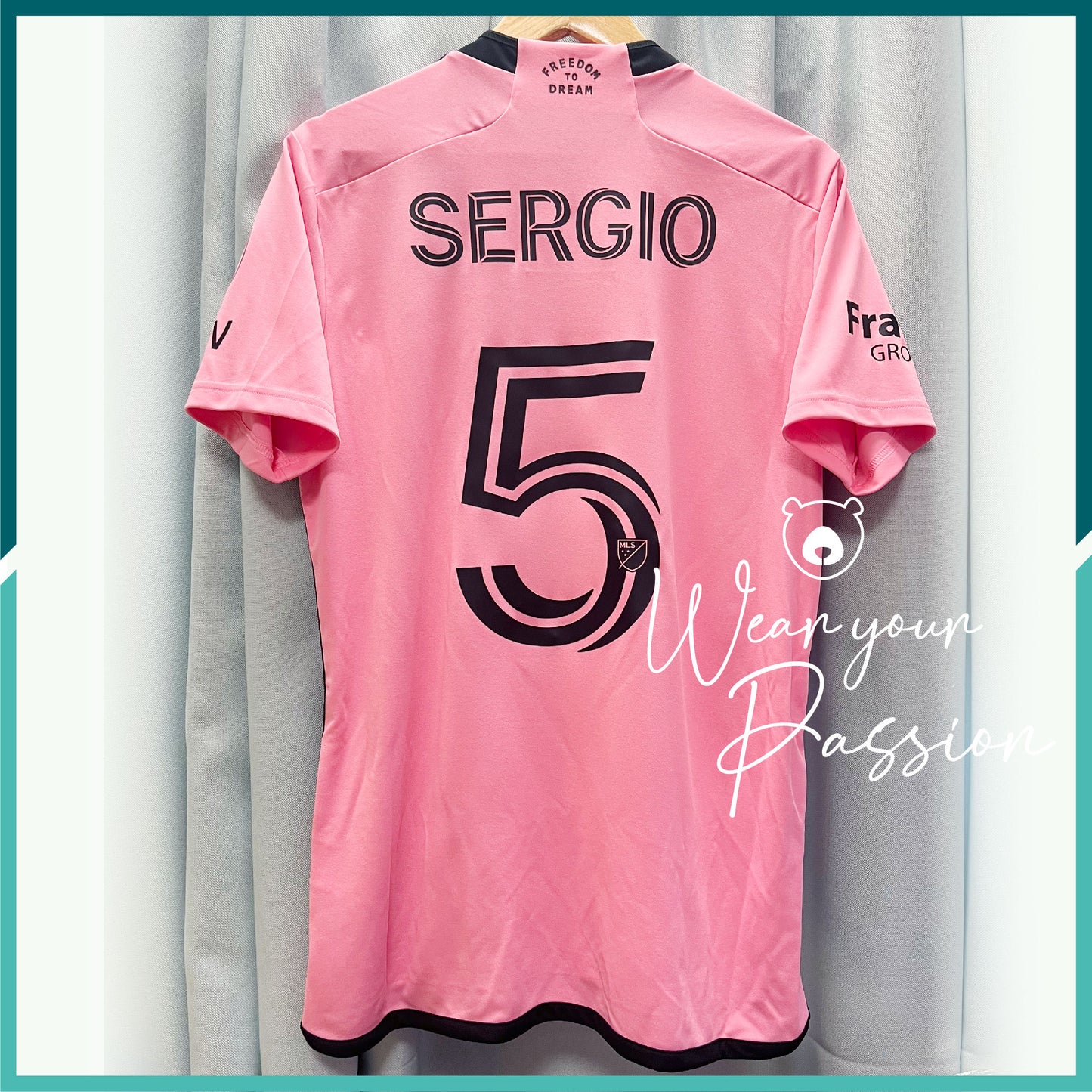 [連熨字、臂章]  2024 國際邁阿密主場球衣