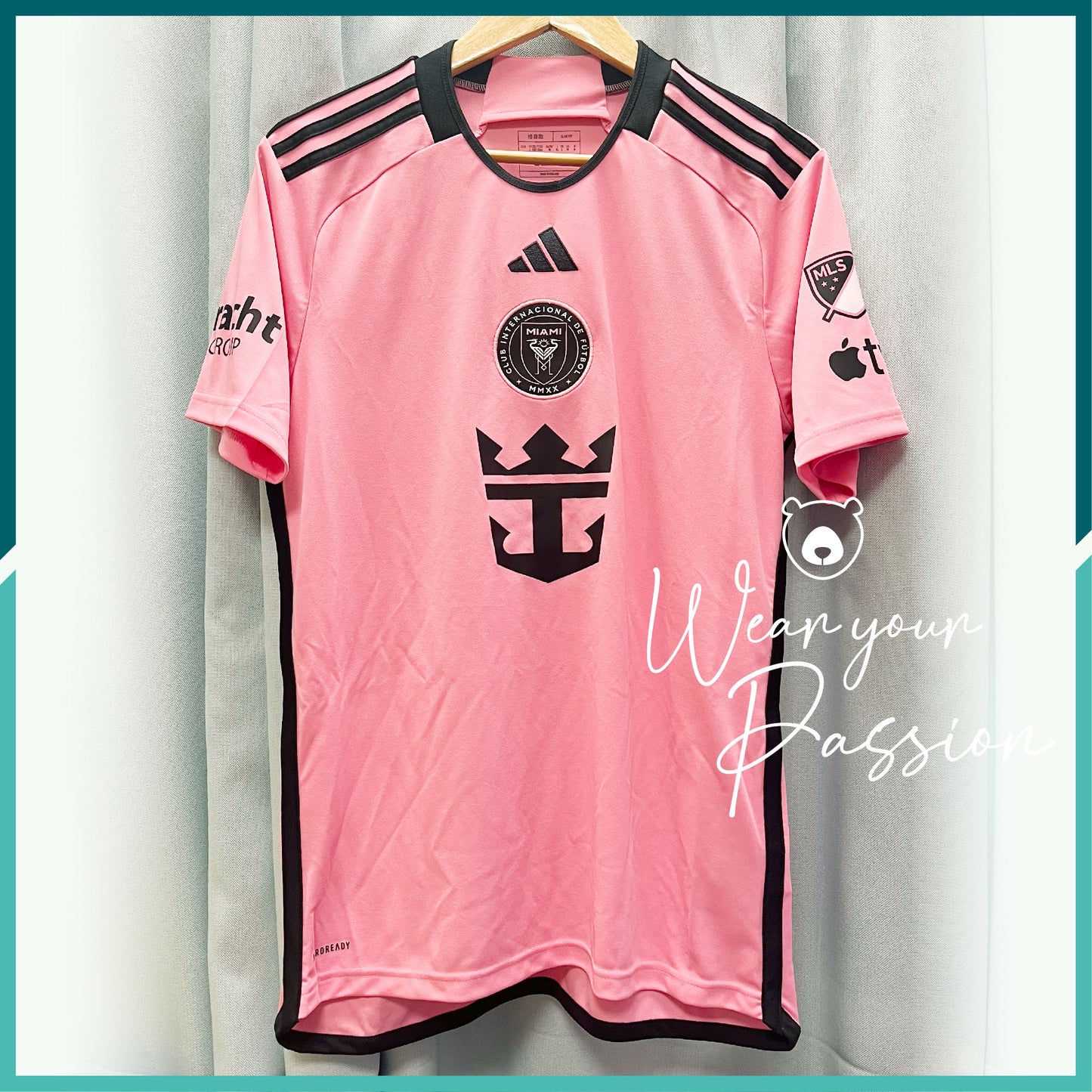 [連熨字、臂章]  2024 國際邁阿密主場球衣