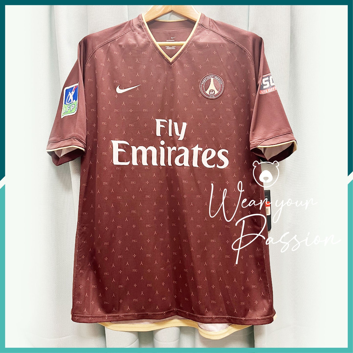 (Nameset & Patch included) 2006-07 Paris Saint-Germain Away Jersey