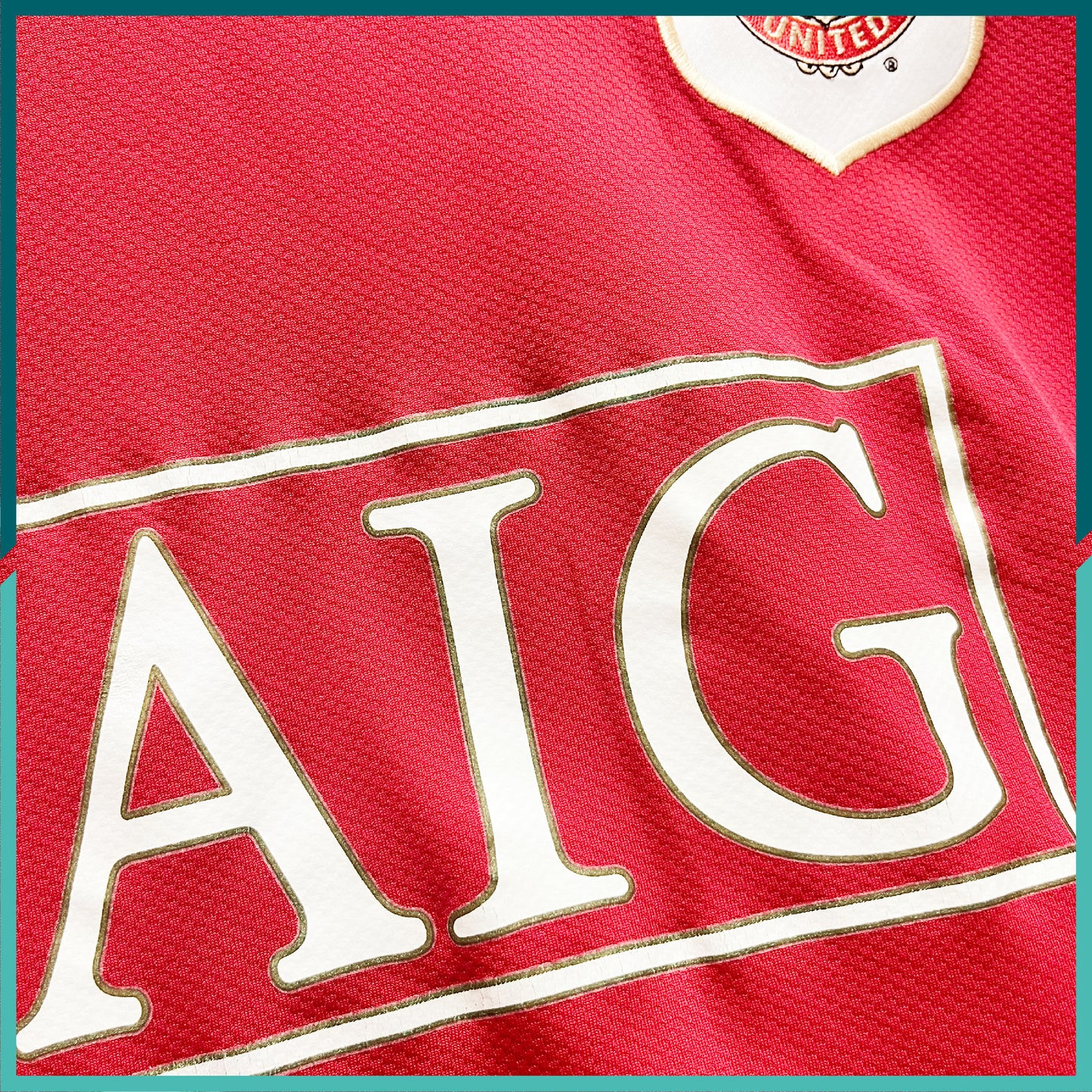 (Nameset & Patches Included) 2006-07 Manchester United Long Sleeve Home Jersey