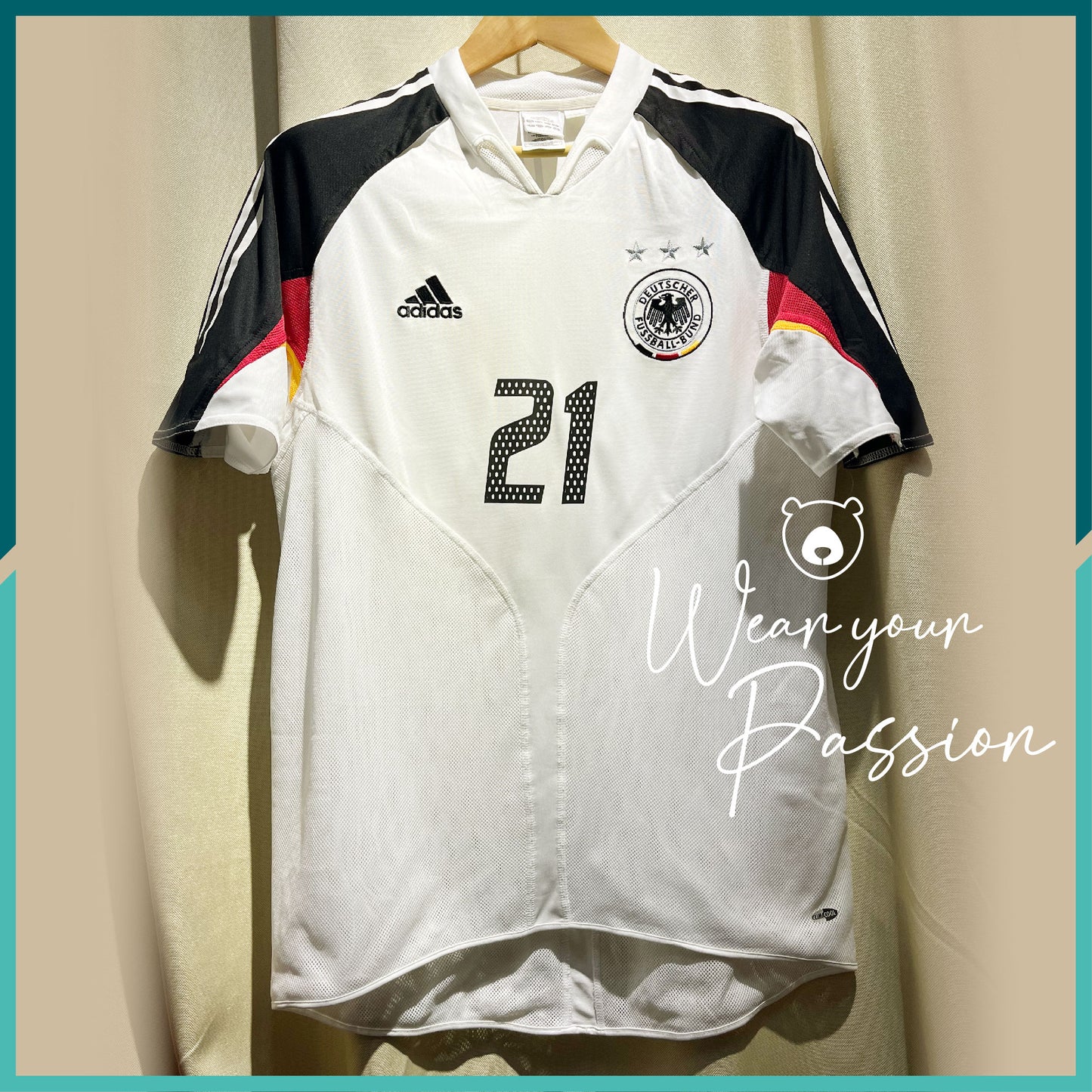 (Nameset Included) 2003-04 Germany Home Jersey