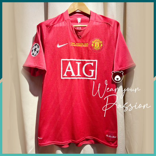 2007-09 Manchester United Home Jersey (UCL Final 2008 Version)