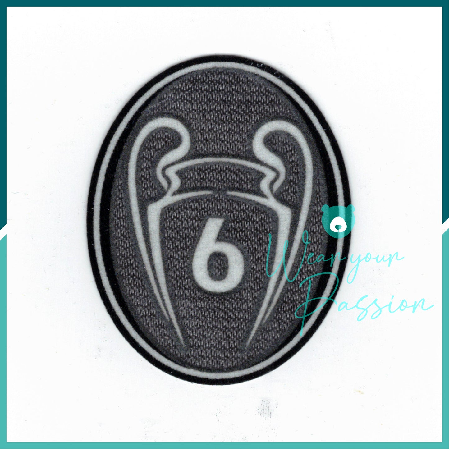 2013-21 UEFA Champions League 6 Times Trophies Arm Patch (Bayern, Liverpool Use) 